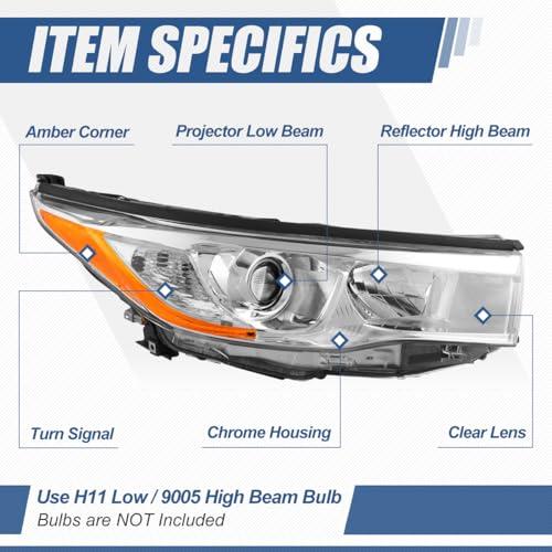 TO2503221 Facotry Style Projector Headlights Assembly Compatible 並行輸入品の画像