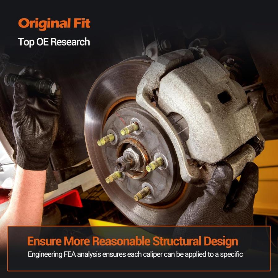 ブランド登録なし - funire Rear Dics Brake Caliper Assembly with Bracket Compatible  並行輸入品