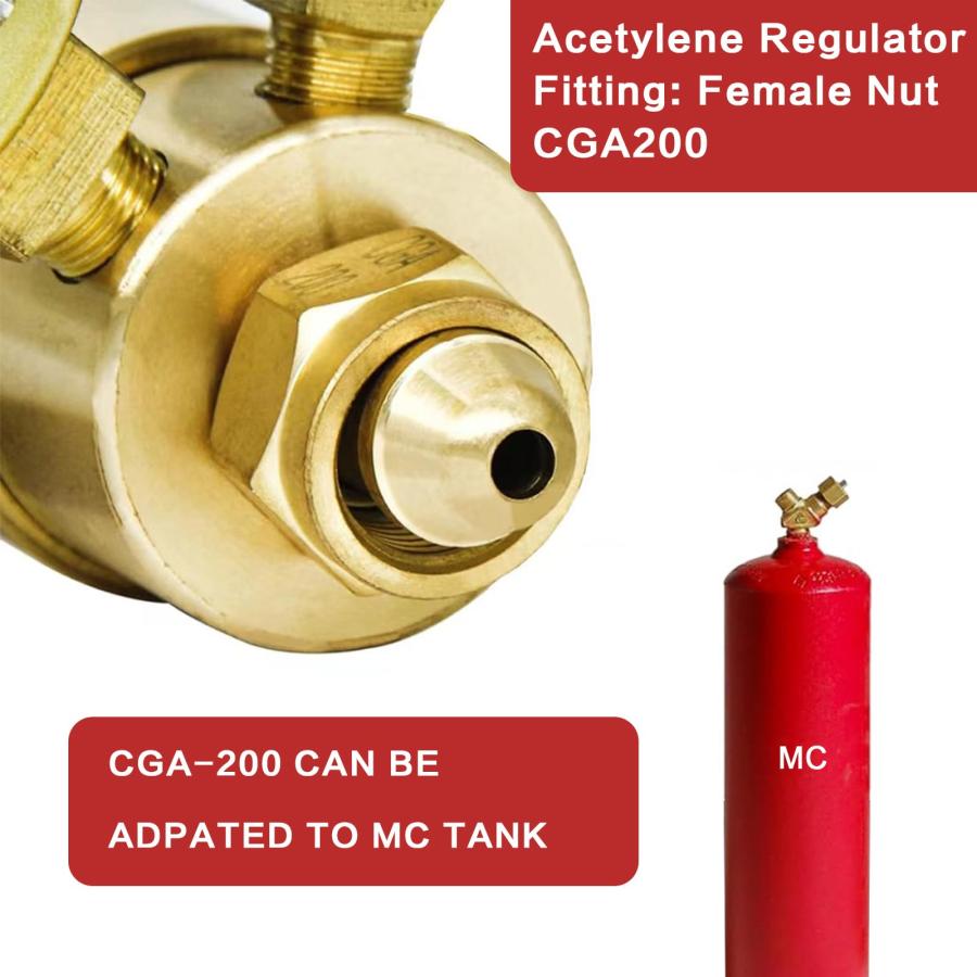 並行輸入品】JZWELD 酸素アセチレンレギュレーターセット、溶接