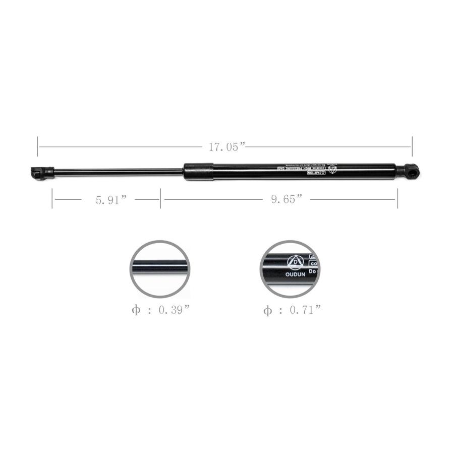 SYCT 1 Pair Tailgate Trunk s Rear Side Gas Charged Shock Struts  並行輸入品_3