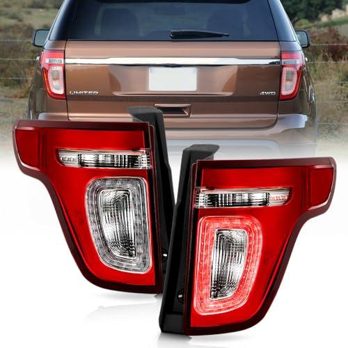 【並行輸入品】 KEEKPO For 2011 2015 Ford Explorer Factory Style Red Clear LED_1