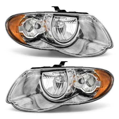ADCARLIGHTS Headlight Assembly for Chrysler Town \u0026 Country 2005  並行輸入品の画像