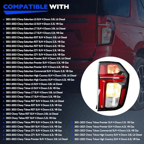 【並行輸入品】 LED Taillights， Compatible with 2021 2023 Chevy Chevrolet Tahoe_7