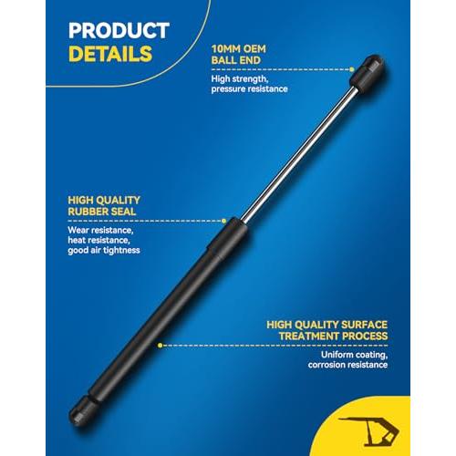 PHILTOP TSG101030 Hood Lift Supports Struts Shock Replacement fo 並行輸入品_4