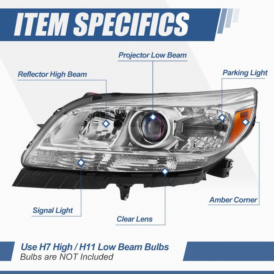 【並行輸入品】 Auto Dynasty GM2502362 Facotry Style Projector Headlights Assembの画像