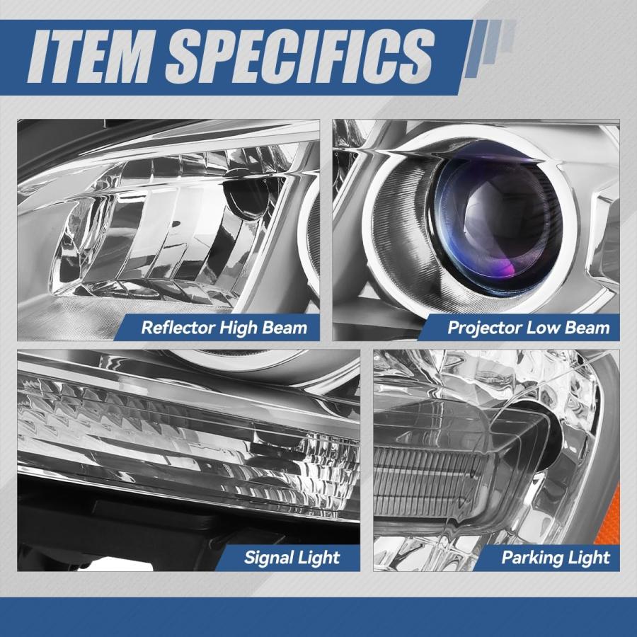 【並行輸入品】 Auto Dynasty GM2502362 Facotry Style Projector Headlights Assembの画像