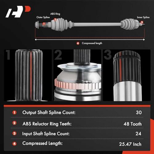 【並行輸入品】レクサスES300h 2013 2018、2.5L FHEV、フロントレフト用A Premium CVアクスルシャフト交換品 A_4