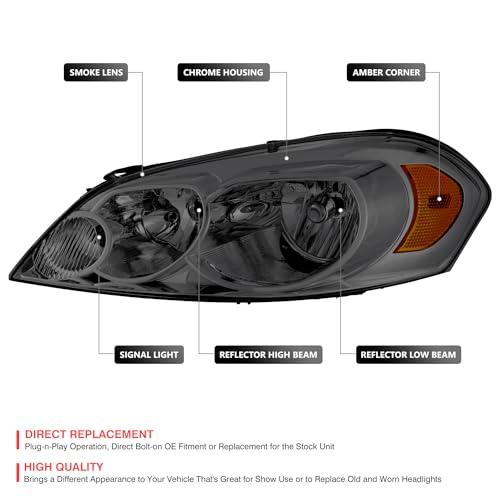【並行輸入品】 DNA MOTORING Pair of OE Style Headlights Compatible With 06 13 C