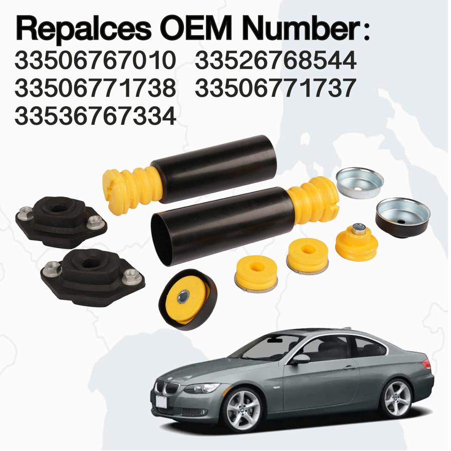 BMW BMW E82 E87 E88 E90 E92用リアショックマウント、バンプストップ