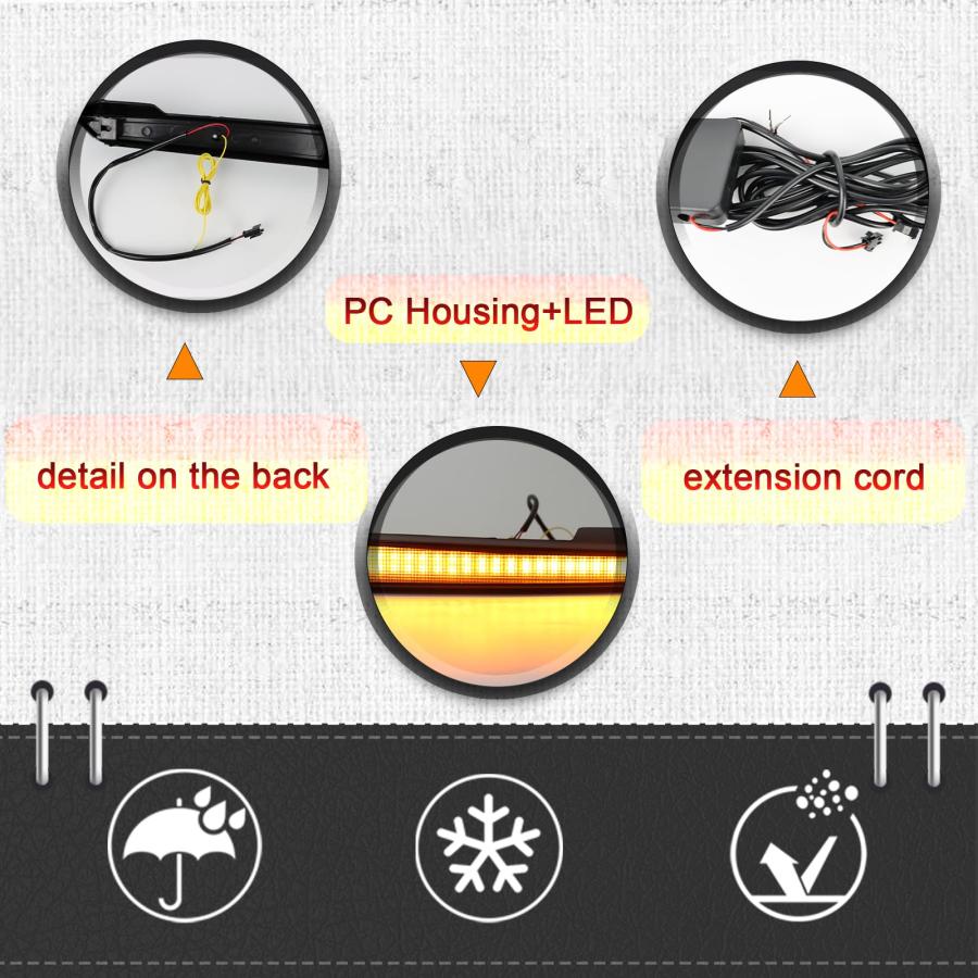 【並行輸入品】 BINQIGOO LED Daytime Running Light Compatible with Toyota Tacoma_6