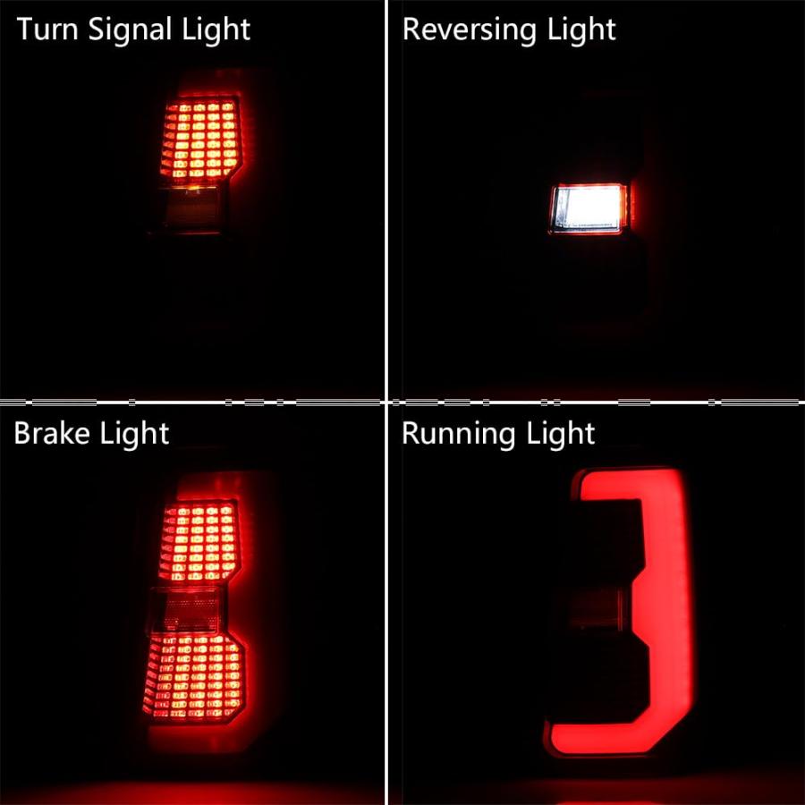 【並行輸入品】 Astra Depot Left Right Full LED COB Tail Light Assembly Red Lensの画像