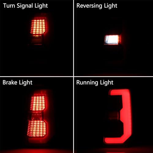 【並行輸入品】 Astra Depot Left Right Full LED COB Tail Light Assembly Red Lensの画像