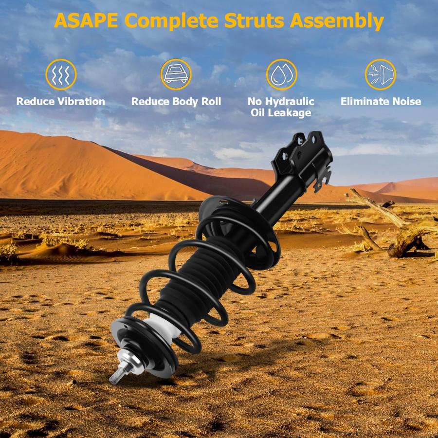 ASAPE 2PCS Front Complete Struts Assembly w/Coil Spring and 2PCS 並行輸入品_9
