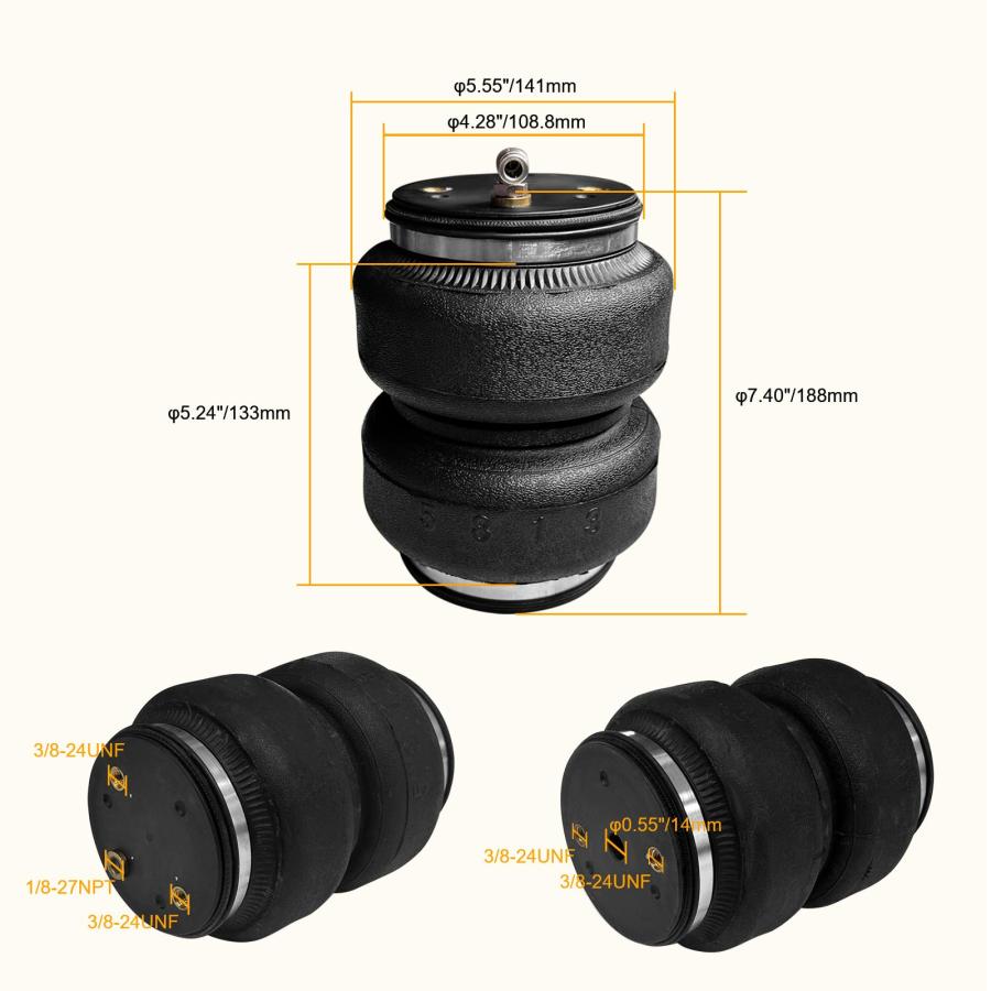 みけ。さん専用 MILLISEC Air Spring Bags Suspension Kit Compatible with 2020 202