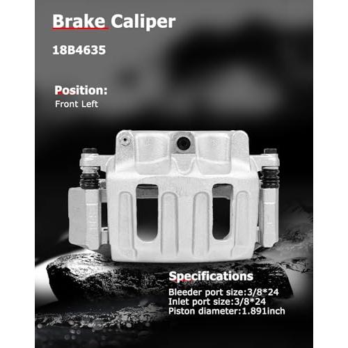 cciyu 18B4635 Front Left Brake Caliper With Bracket For Ford For 並行輸入品_7