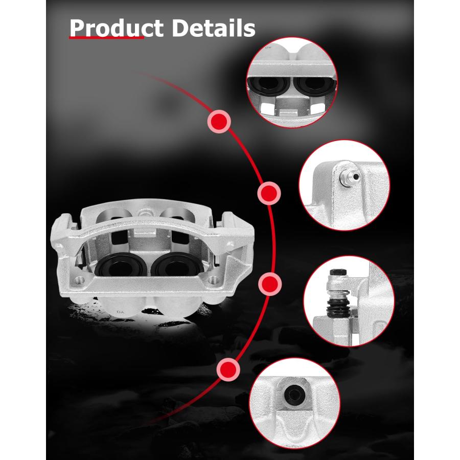 cciyu 18B4635 Front Left Brake Caliper With Bracket For Ford For 並行輸入品_9