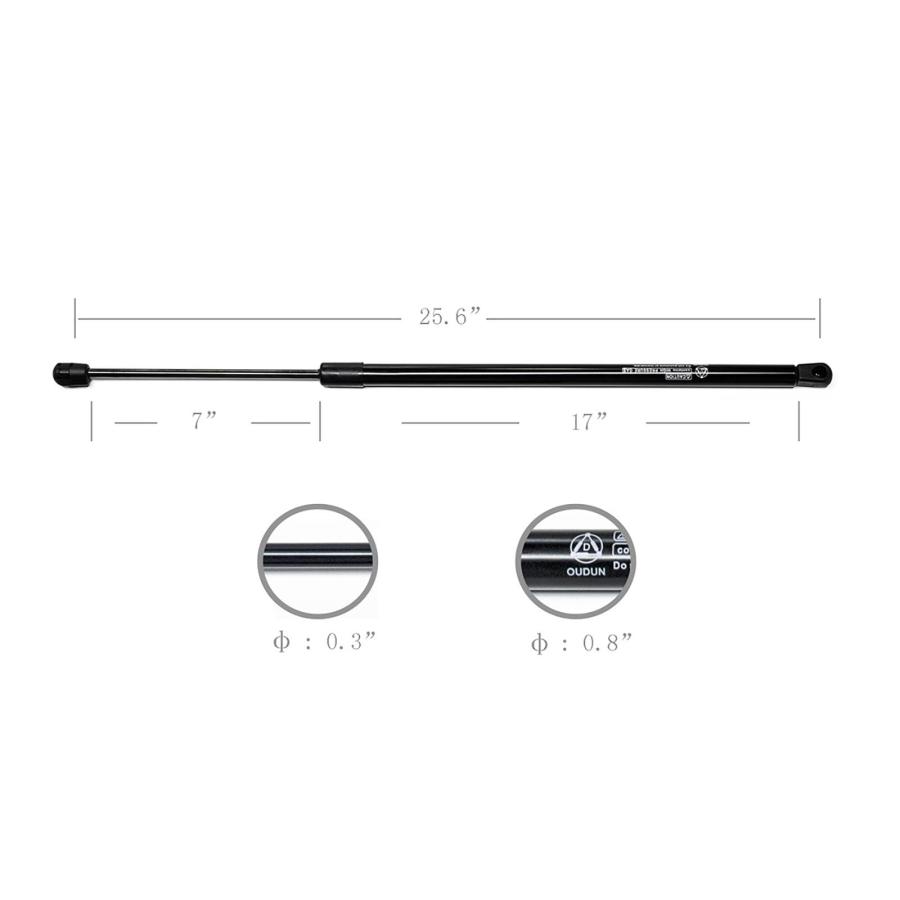 Yazyu 1 Pair Tailgate Trunk s Rear Side Gas Charged Shock Struts 並行輸入品の画像