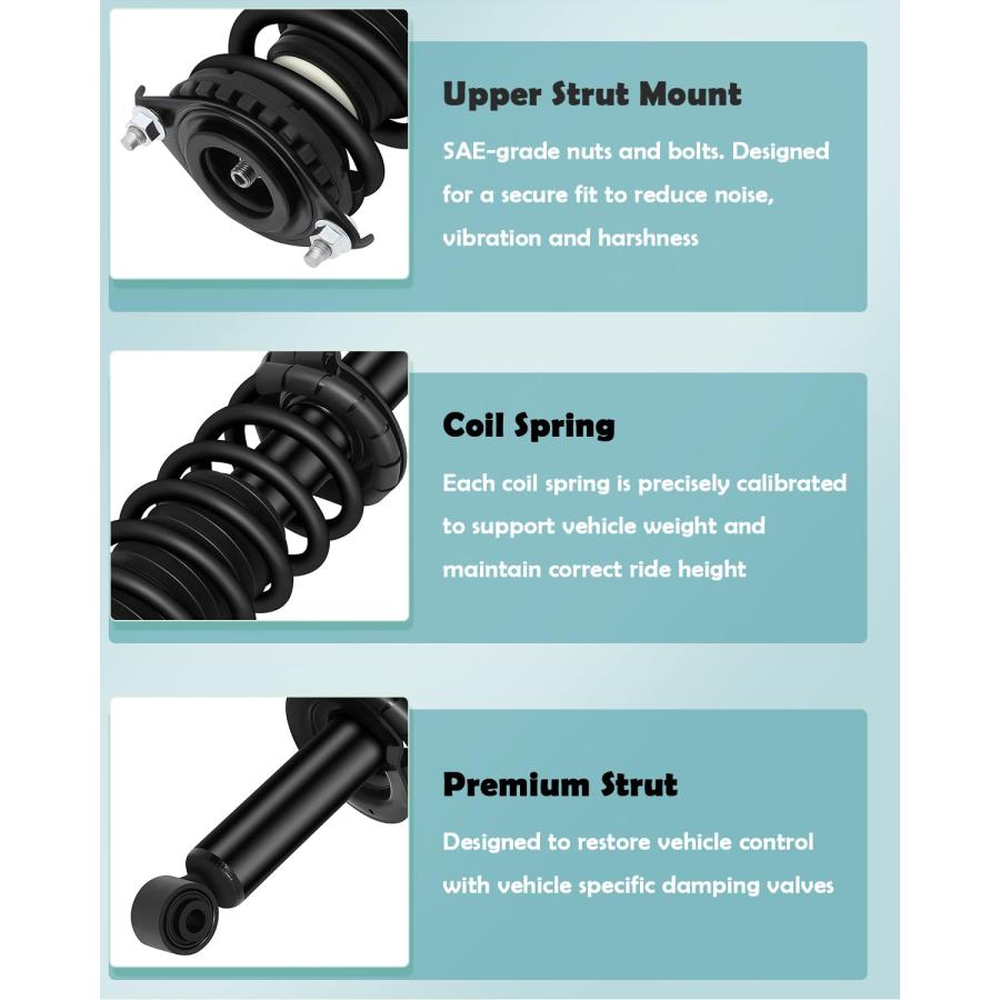 【並行輸入品】 SCITOO Rear Shock Absorber Assembly Fit for 2005 2007 for Subaruの画像