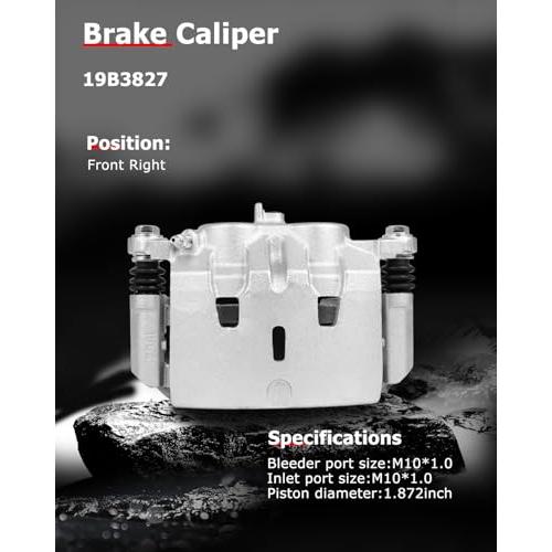 cciyu 19B3827 Front Right Brake Caliper With Bracket For Honda F 並行輸入品の画像