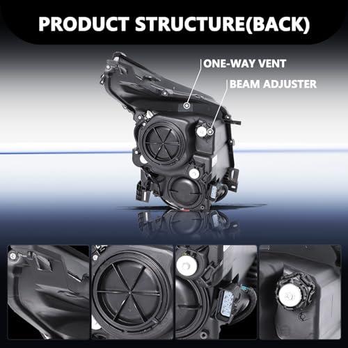 Aosky Headlight Assembly Compatible with 2010 2016 Cadillac SRX  並行輸入品の画像