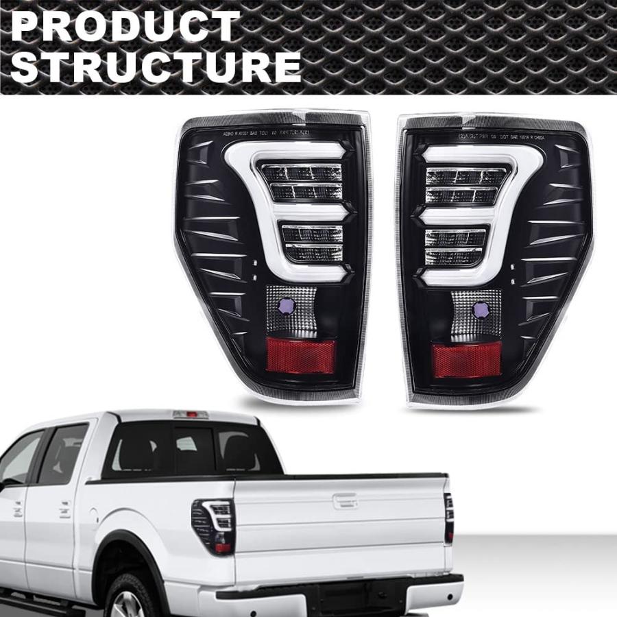 【並行輸入品】 CROSSDESIGN LED Tail Lights Brake Light w/Wiring Harness w/o Bulの画像