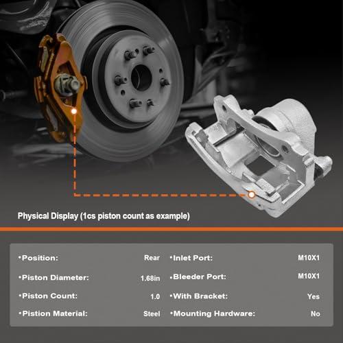 Anpulsero Rear Brake Calipers Assembly Compatible with 2007 2012 並行輸入品の画像