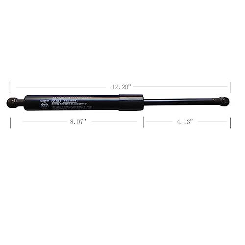 Yazyu 2pcs Trunk Lid s Rear Side Gas Charged Strut Shocks Black  並行輸入品_4