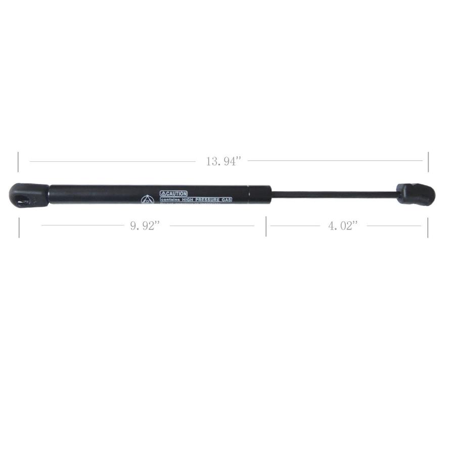 Yazyu 2pcs Window Glass s Rear Side Gas Charged Strut Shock Blac 並行輸入品_3