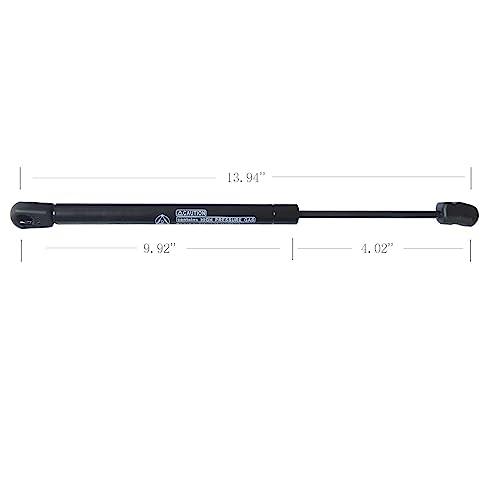 Yazyu 2pcs Window Glass s Rear Side Gas Charged Strut Shock Blac 並行輸入品_4