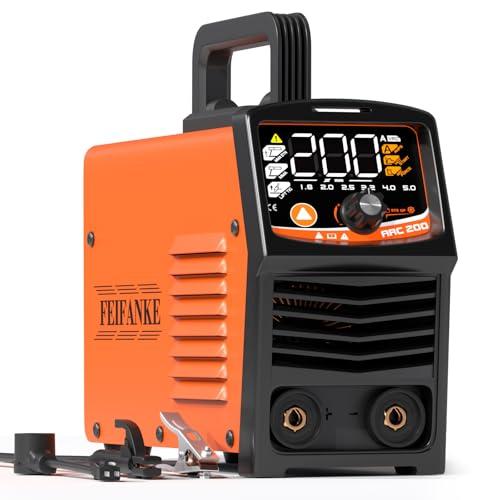 FEIFANKE 200A スティック溶接機、[大型フルLEDディスプレイ 