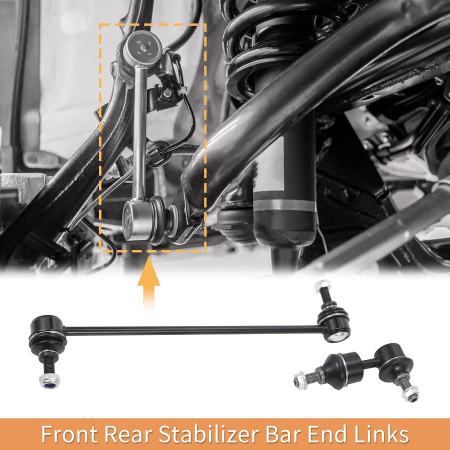 X AUTOHAUX 4pcs Front Rear Sway Bar Links Stabilizer Link Kit fo 並行輸入品_6