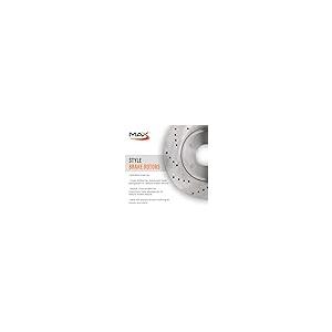 Max Advanced Brakes Front Brake Rotors For 2001 2009 Audi A4 w/1 並行輸入品の画像