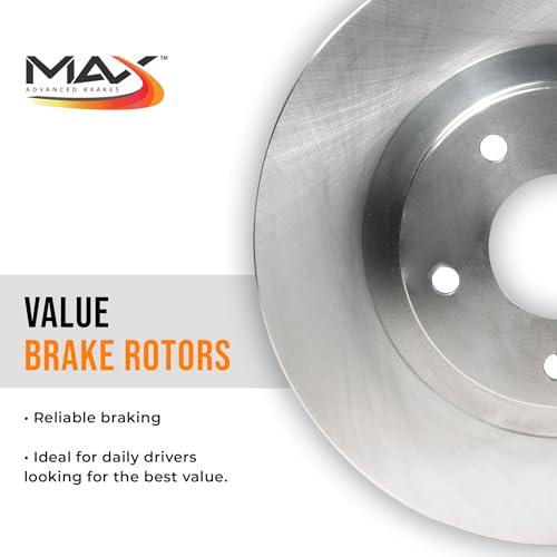 Max Advanced Brakes Front Brake Rotors For 1997 1998 Ford F150 R 並行輸入品の画像