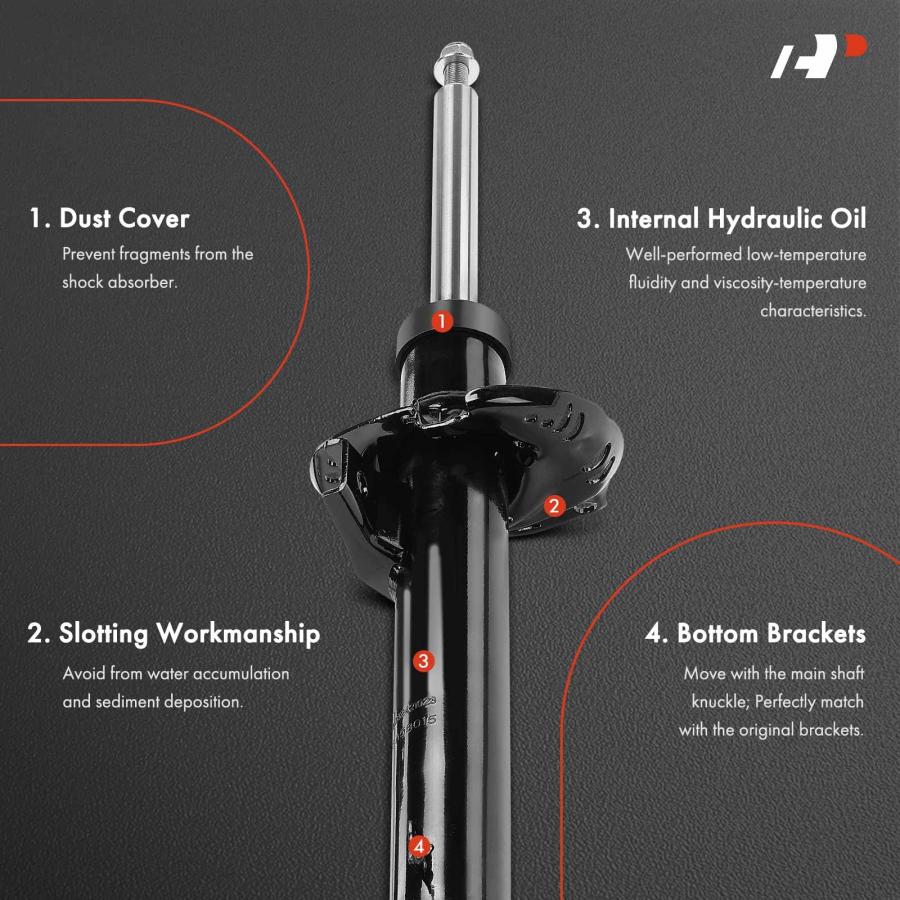 A Premium Front Pair (2) Shock Absorber Compatible with Volkswag 並行輸入品の画像