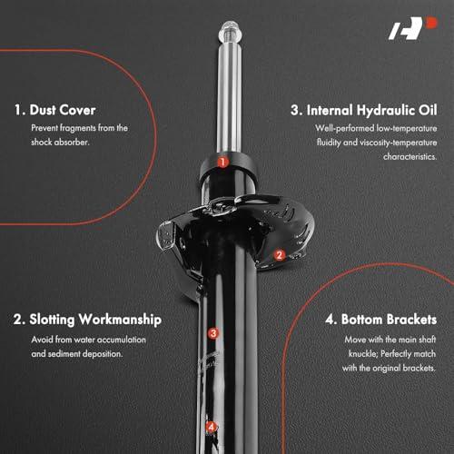 A Premium Front Pair (2) Shock Absorber Compatible with Volkswag 並行輸入品の画像