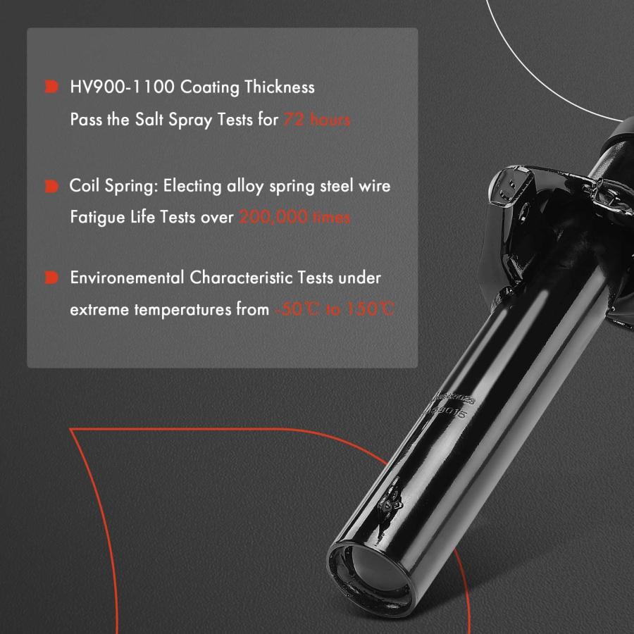 A Premium Front Pair (2) Shock Absorber Compatible with Volkswag 並行輸入品の画像