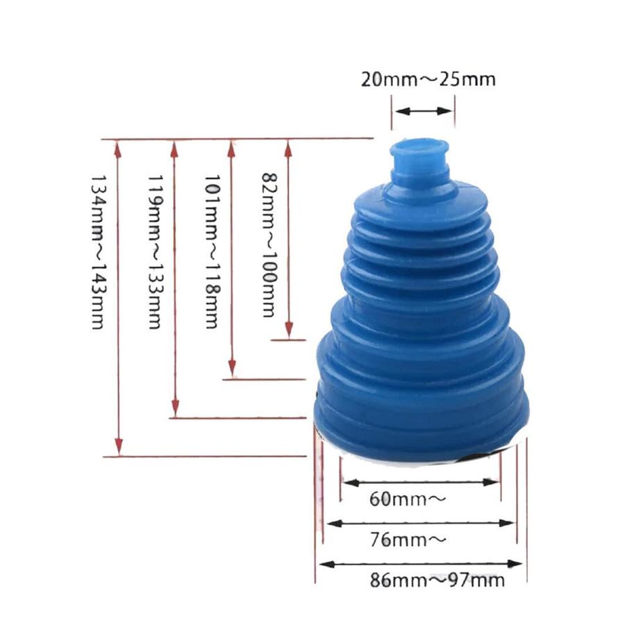 ARETV Approx.9.5x12cm CV Boot Blue Drive Shaft Joint Boot organi 並行輸入品_6