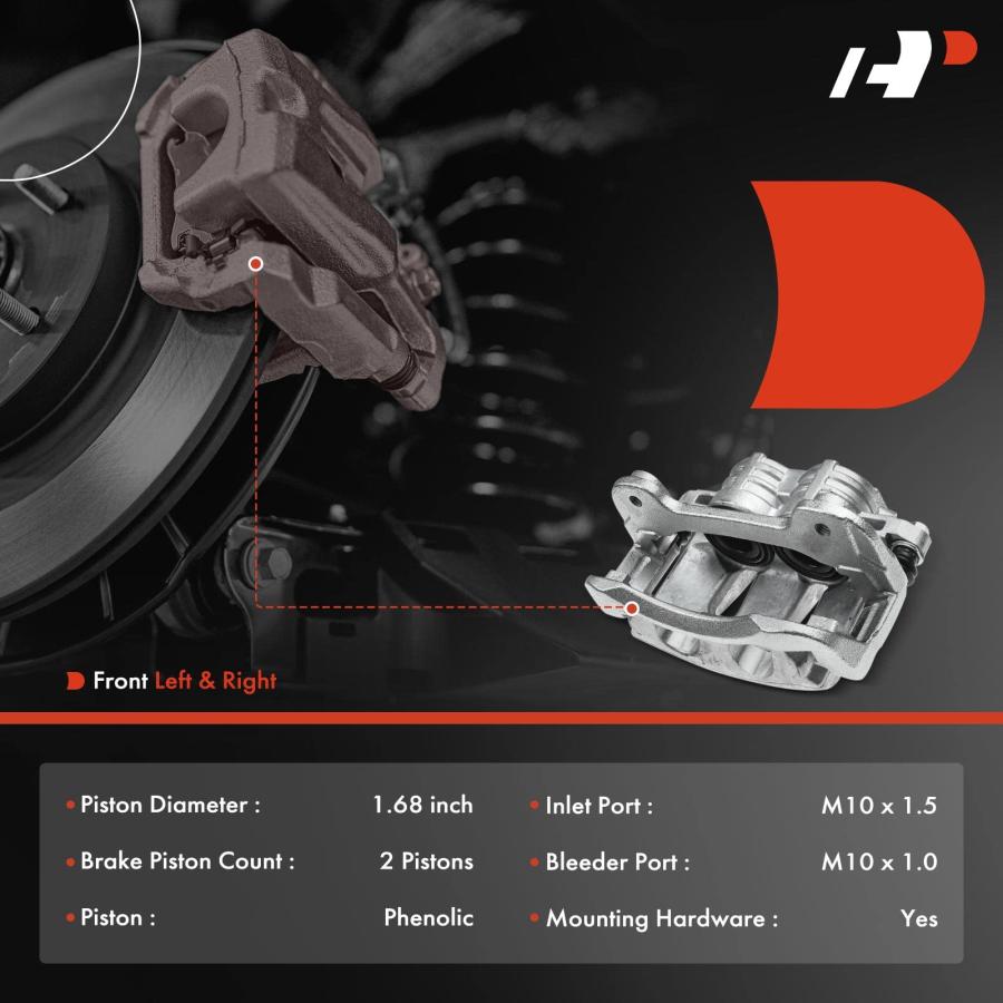 A Premium Disc Brake Caliper Assembly with Bracket Compatible wi 並行輸入品の画像