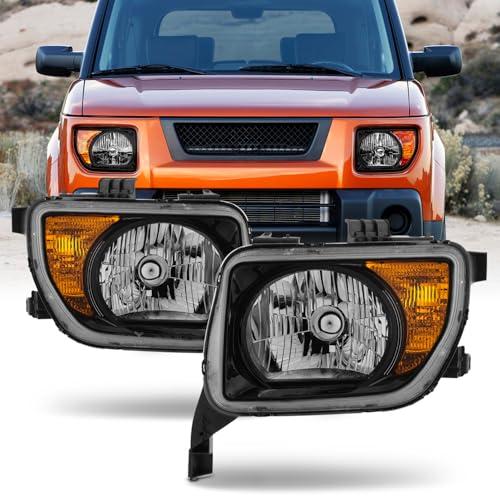 【並行輸入品】 AKKON   Fit 2003 2008 Honda Element 03 08 OE Style Halogen Headlの画像