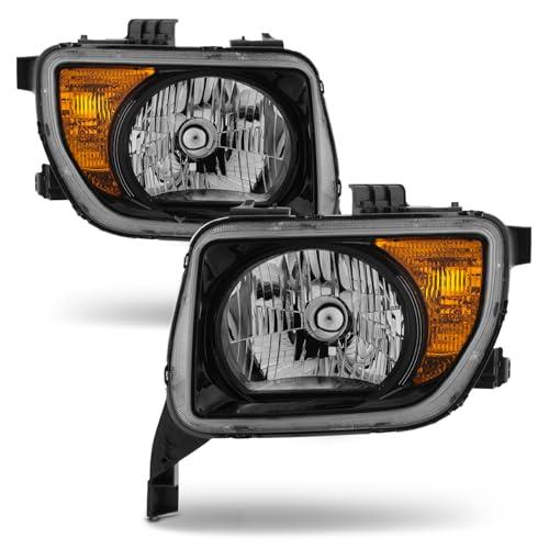 【並行輸入品】 AKKON   Fit 2003 2008 Honda Element 03 08 OE Style Halogen Headlの画像