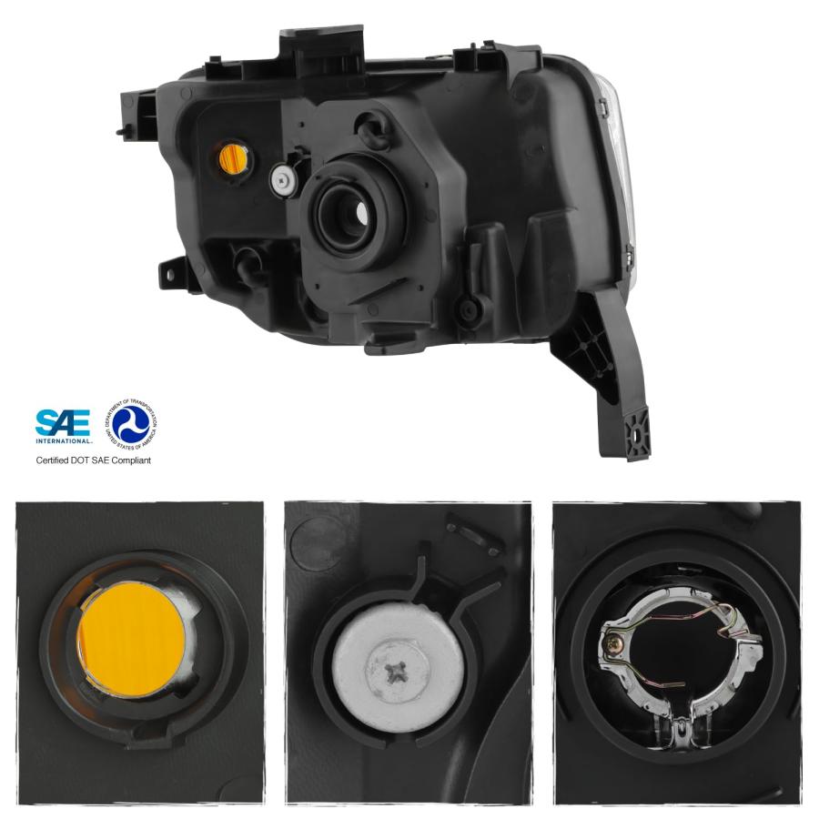 【並行輸入品】 AKKON   Fit 2003 2008 Honda Element 03 08 OE Style Halogen Headlの画像