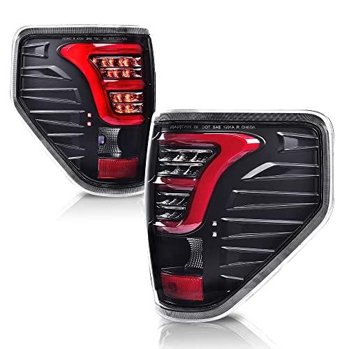 【並行輸入品】 G PLUS LED Tail Lights Compatible with Ford F150 2009 2014 Rear