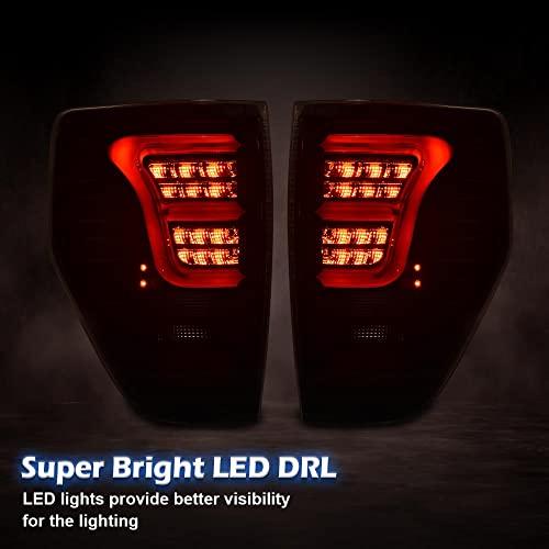 【並行輸入品】 G PLUS LED Tail Lights Compatible with Ford F150 2009 2014 Rear