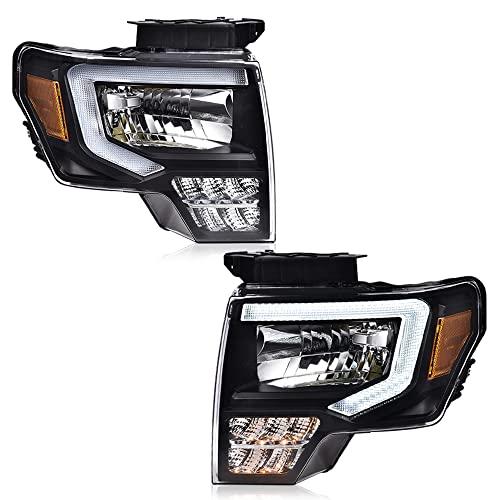 G PLUS Headlight LED DRL Compatible with Ford F150 2009 2014 Pro 並行輸入品の画像