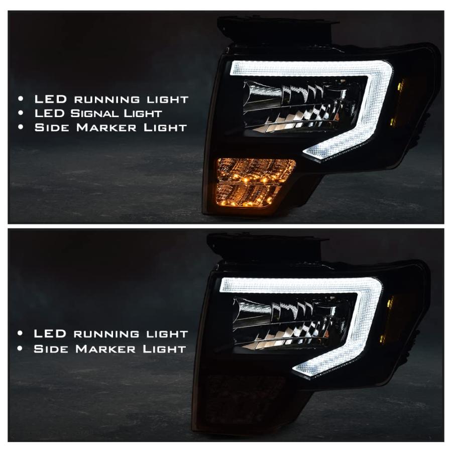 G PLUS Headlight LED DRL Compatible with Ford F150 2009 2014 Pro 並行輸入品の画像