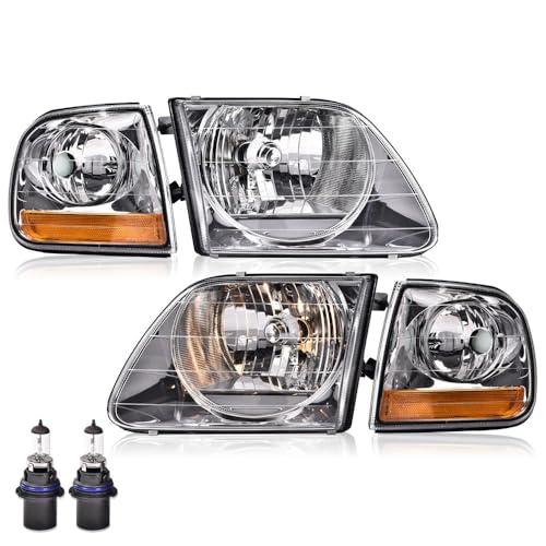 G PLUS Headlights Compatible with Ford Expeditio 1997 2002/Fit F 並行輸入品の画像