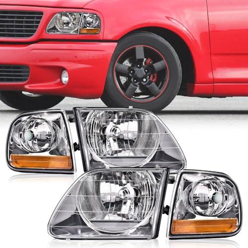 G PLUS Headlights Compatible with Ford Expeditio 1997 2002/Fit F 並行輸入品の画像