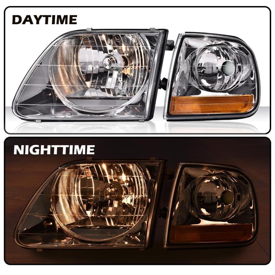G PLUS Headlights Compatible with Ford Expeditio 1997 2002/Fit F 並行輸入品の画像
