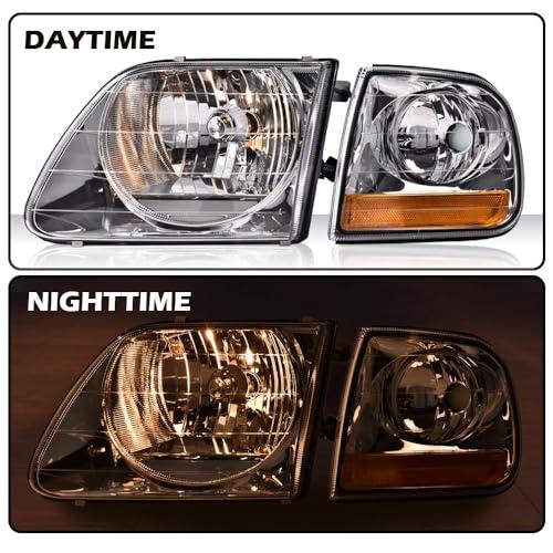 G PLUS Headlights Compatible with Ford Expeditio 1997 2002/Fit F 並行輸入品の画像