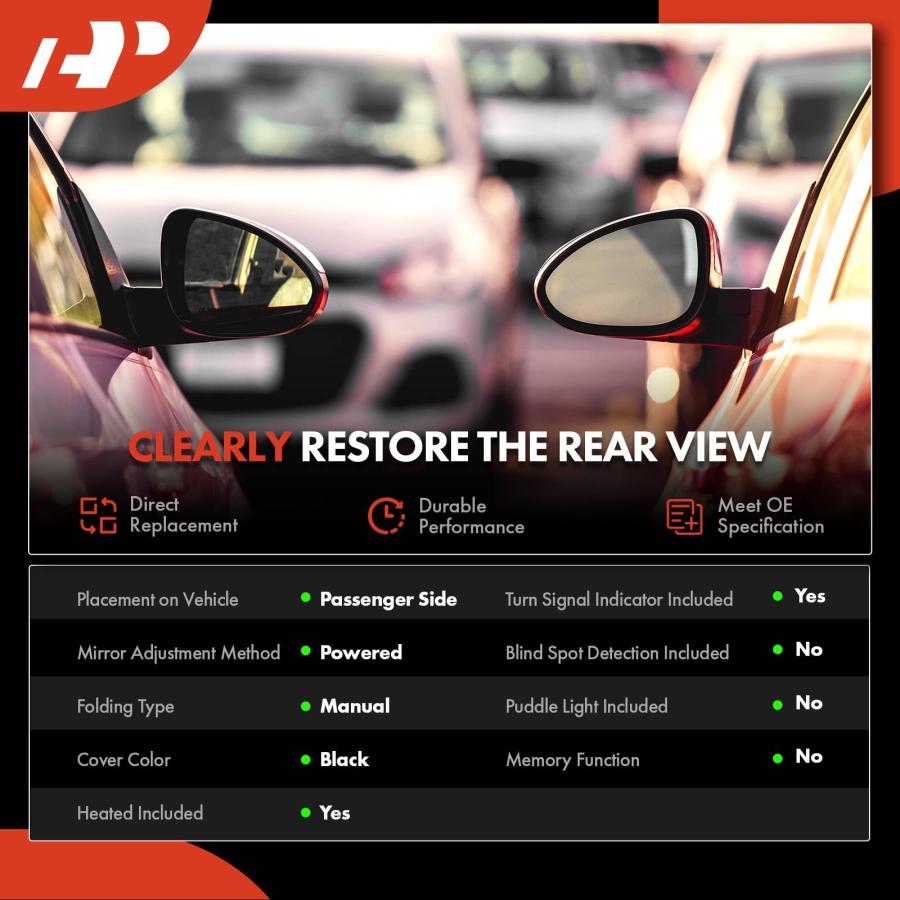 A Premium Right Passenger Side Power Door Mirror   Compatible wi 並行輸入品の画像